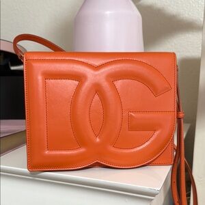 Orange Designer Crossbody Bag